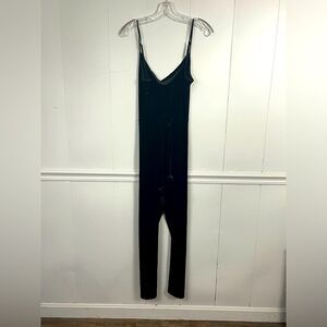 Banana Republic Black Velvet Jumpsuit Size 14